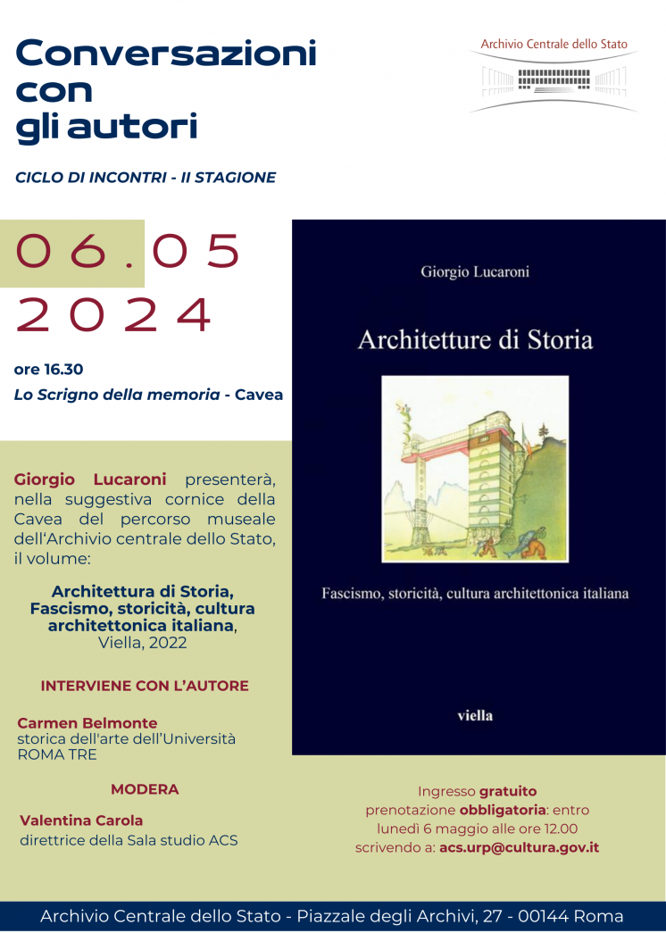 Conversazioni con gli Autori - Archivio Centrale dello Stato