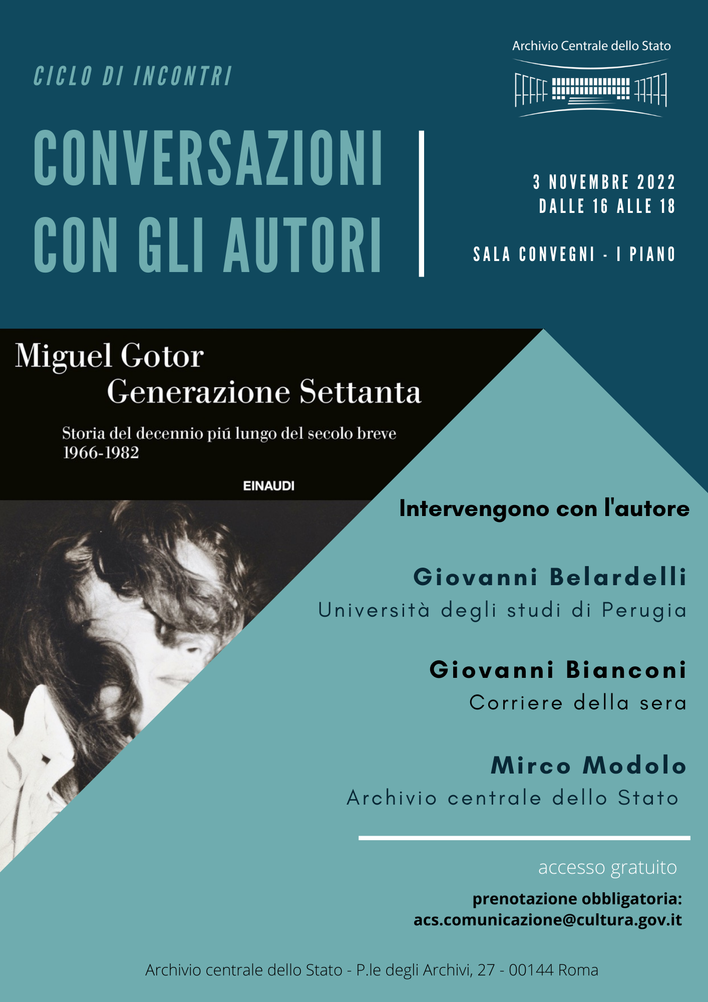 Conversazioni con gli Autori - Archivio Centrale dello Stato